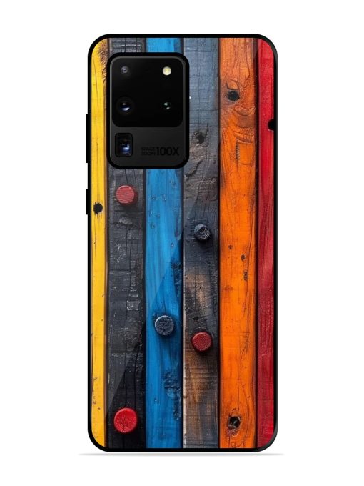 Rainbow Plank Glossy Soft Edge Case for Samsung Galaxy S20 Ultra Chachhi