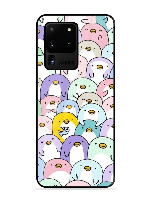 Penguin Party Glossy Soft Edge Case for Samsung Galaxy S20 Ultra Chachhi