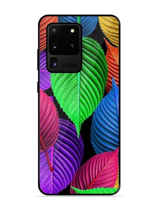 Rainbow Leaf Symphony Glossy Soft Edge Case for Samsung Galaxy S20 Ultra Chachhi