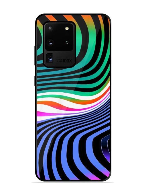 Psychedelic Waves Glossy Soft Edge Case for Samsung Galaxy S20 Ultra