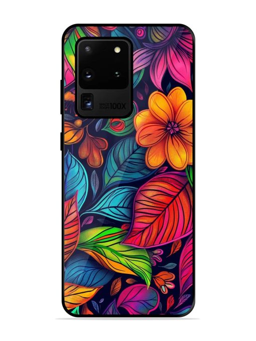 Rainbow Of Blooms Glossy Soft Edge Case for Samsung Galaxy S20 Ultra Chachhi