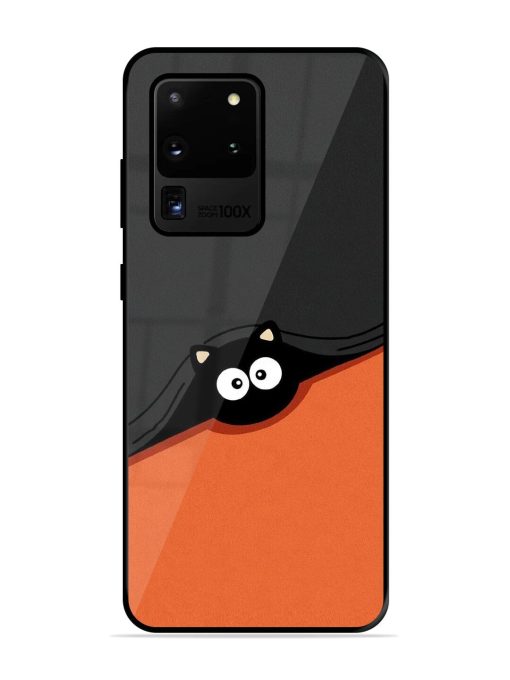 Peek-A-Boo Kitty Glossy Soft Edge Case for Samsung Galaxy S20 Ultra Chachhi