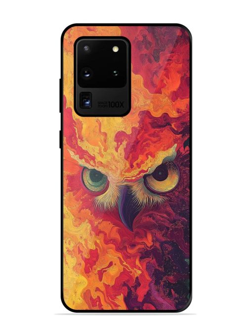 Fiery Owl Glossy Soft Edge Case for Samsung Galaxy S20 Ultra Chachhi