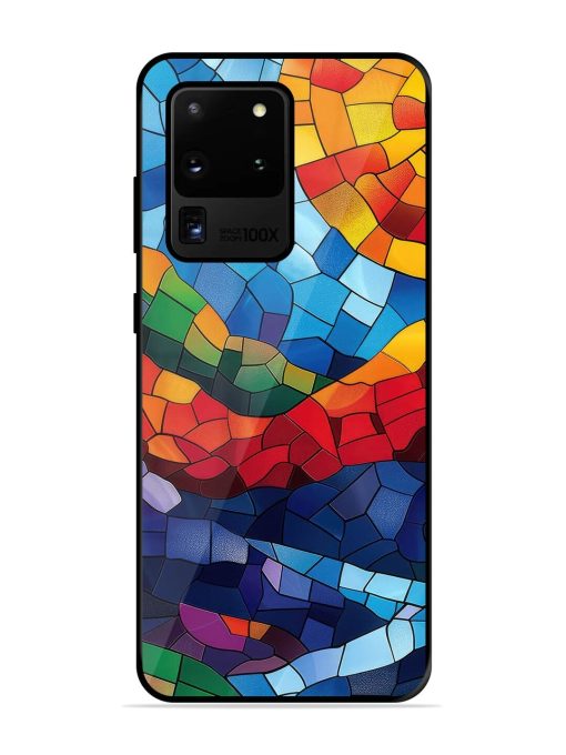 Mosaic Sunset Glossy Soft Edge Case for Samsung Galaxy S20 Ultra Chachhi