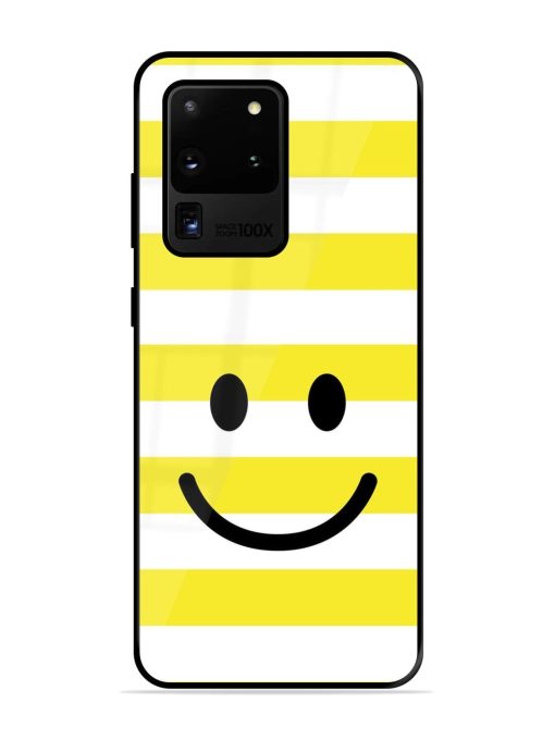 Smiling Stripes Glossy Soft Edge Case for Samsung Galaxy S20 Ultra Chachhi