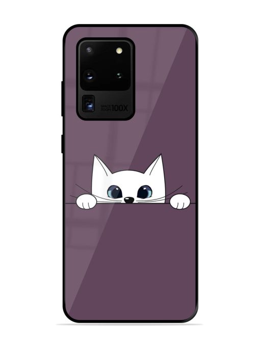 Peek-A-Boo Kitty Glossy Soft Edge Case for Samsung Galaxy S20 Ultra Chachhi