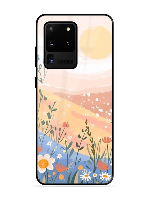 Golden Hour Blooms Glossy Soft Edge Case for Samsung Galaxy S20 Ultra Chachhi