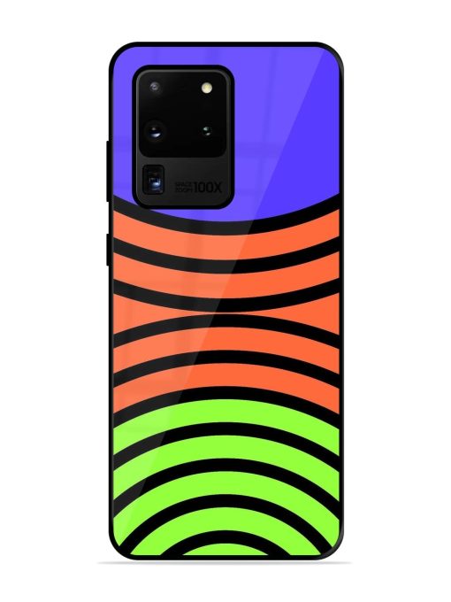 Psychedelic Stripe Symphony Glossy Soft Edge Case for Samsung Galaxy S20 Ultra Chachhi