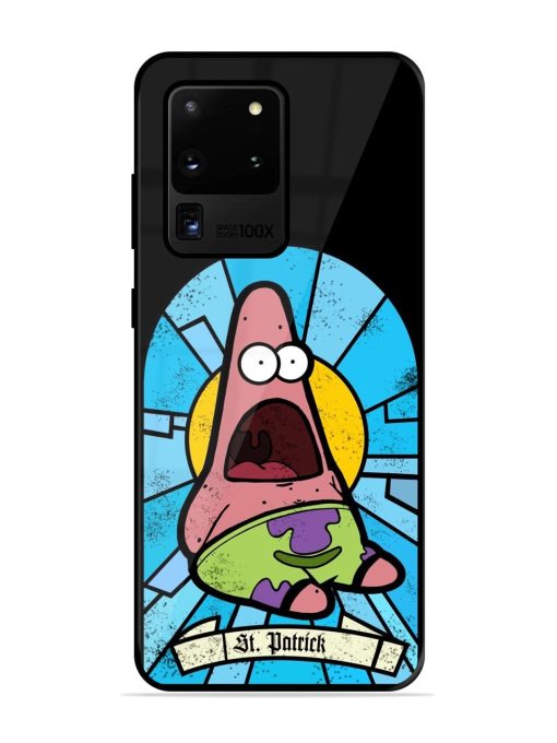 St. Patrick'S Day Stained Glass Patrick Star Glossy Soft Edge Case for Samsung Galaxy S20 Ultra Chachhi