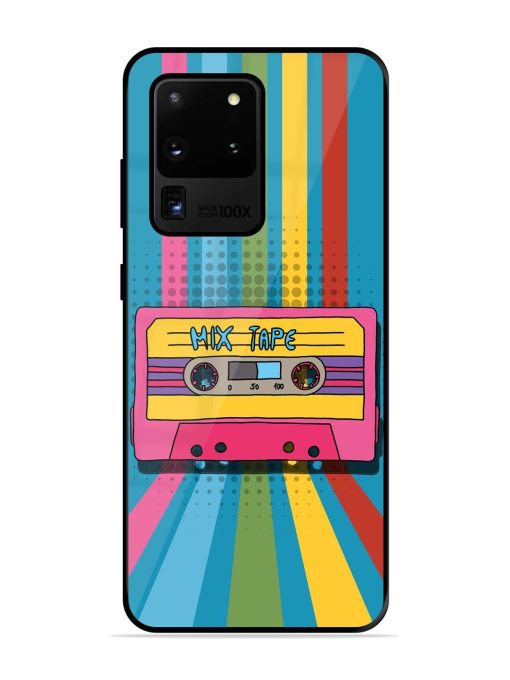 Retro Cassette Tapes Glossy Soft Edge Case for Samsung Galaxy S20 Ultra Chachhi