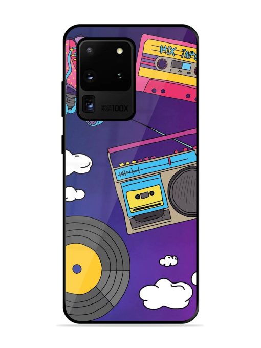 Retro Vibes Glossy Soft Edge Case for Samsung Galaxy S20 Ultra Chachhi