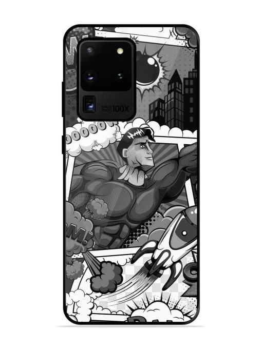 Comic Book Chaos Glossy Soft Edge Case for Samsung Galaxy S20 Ultra Chachhi