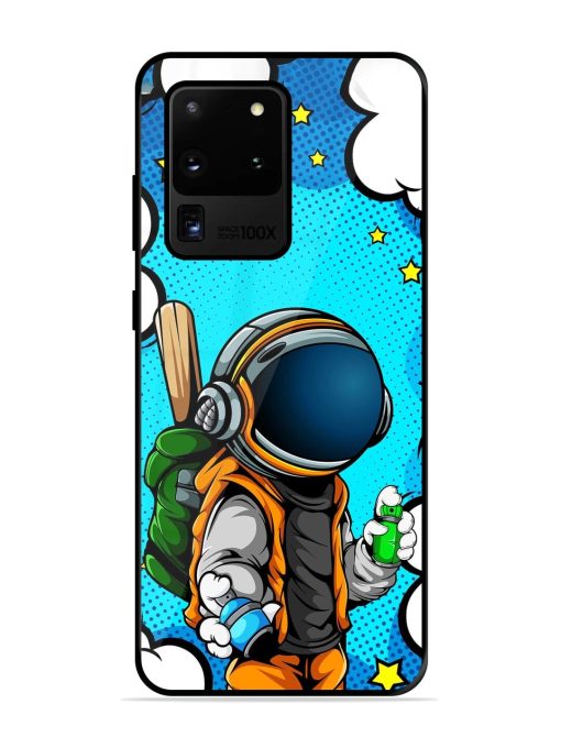 Space Graffiti Artist Glossy Soft Edge Case for Samsung Galaxy S20 Ultra Chachhi