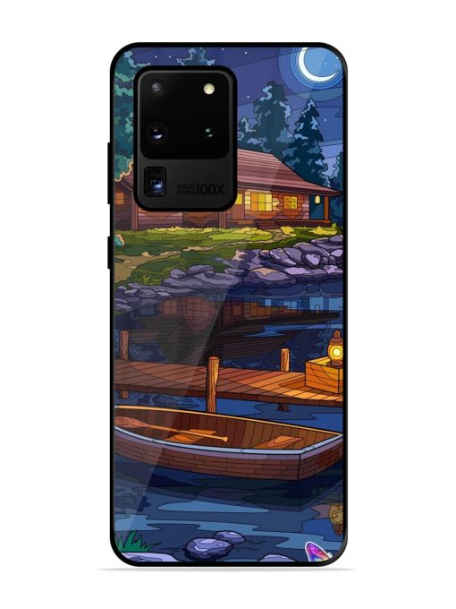 Moonlit Serenity Glossy Soft Edge Case for Samsung Galaxy S20 Ultra Chachhi