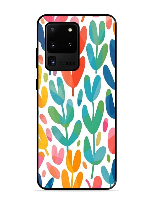 Rainbow Of Blooms Glossy Soft Edge Case for Samsung Galaxy S20 Ultra Chachhi