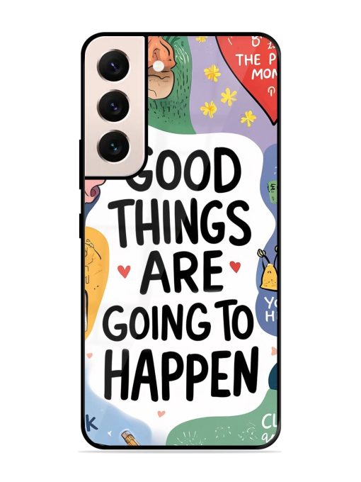 Uplifting Scribbles Glossy Soft Edge Case for Samsung Galaxy S21 (5G) Chachhi