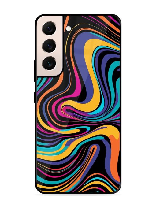 Psychedelic Swirl Glossy Soft Edge Case for Samsung Galaxy S21 (5G) Chachhi