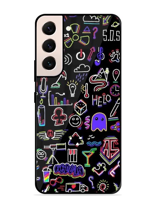 Neon Doodle Glossy Soft Edge Case for Samsung Galaxy S21 (5G) Chachhi