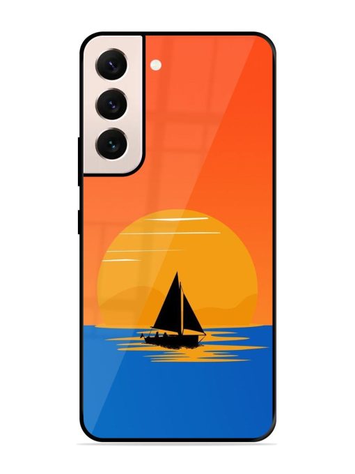 Sunset Sail Glossy Soft Edge Case for Samsung Galaxy S21 (5G) Chachhi