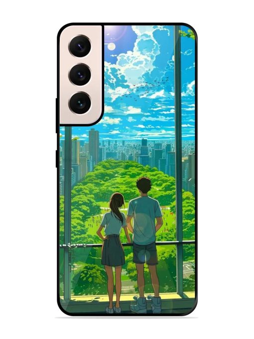 Cyberpunk Dreamscape Glossy Soft Edge Case for Samsung Galaxy S21 (5G) Chachhi