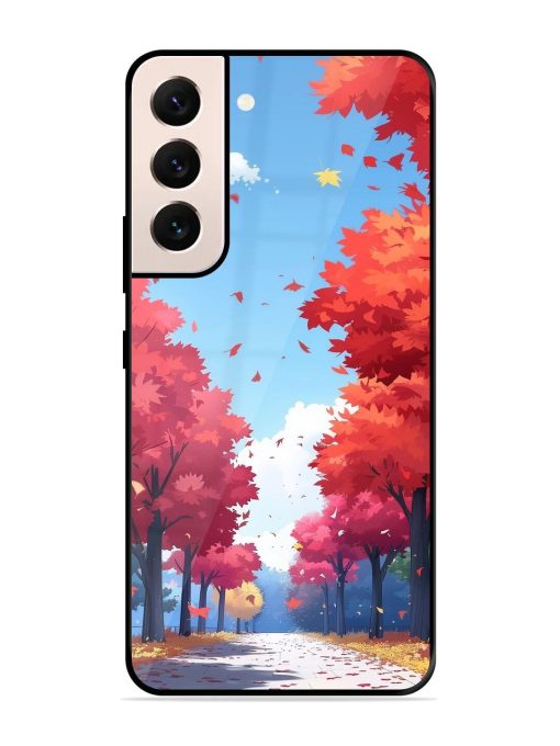 Autumn'S Embrace Glossy Soft Edge Case for Samsung Galaxy S21 (5G) Chachhi