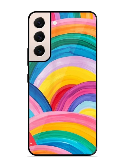 Rainbow Symphony Glossy Soft Edge Case for Samsung Galaxy S21 (5G) Chachhi