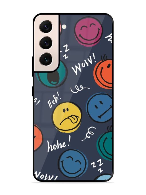 Emoticon Parade Glossy Soft Edge Case for Samsung Galaxy S21 (5G) Chachhi