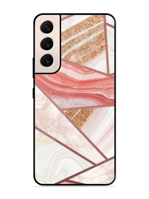 Rosy Mosaic Glossy Soft Edge Case for Samsung Galaxy S21 (5G) Chachhi