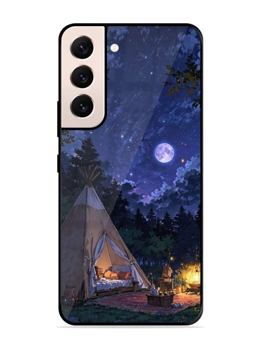 Moonlight Camping Glossy Soft Edge Case for Samsung Galaxy S21 (5G) Chachhi