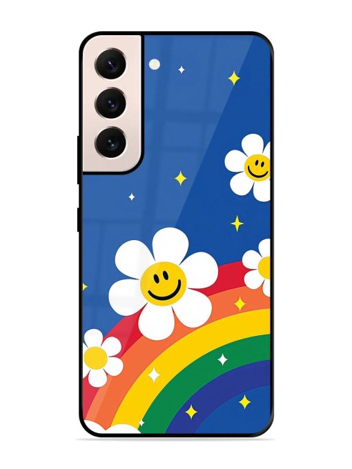 Happy Daisies And Rainbow Sky Glossy Soft Edge Case for Samsung Galaxy S21 (5G) Chachhi