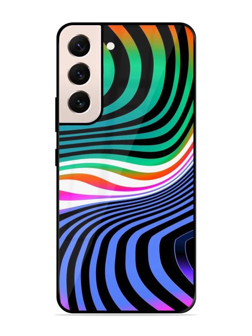 Psychedelic Waves Glossy Soft Edge Case for Samsung Galaxy S21 (5G) Chachhi