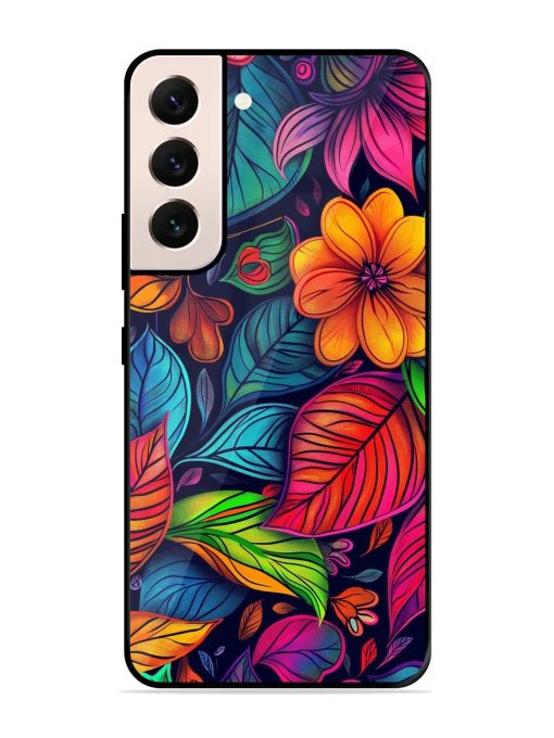 Rainbow Of Blooms Glossy Soft Edge Case for Samsung Galaxy S21 (5G) Chachhi