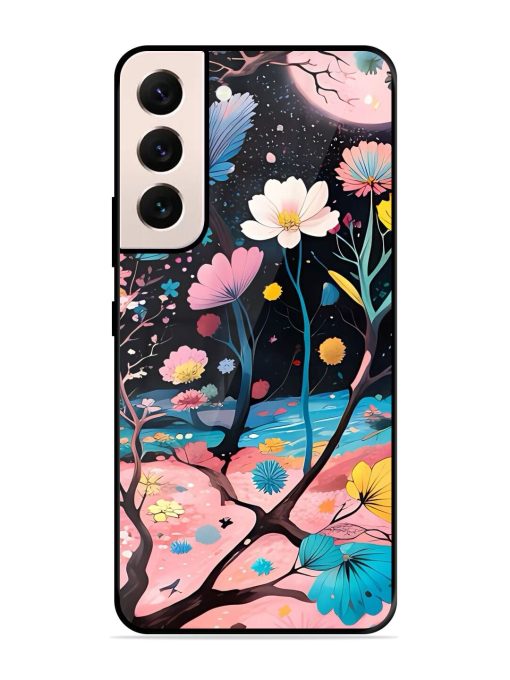 Cosmic Bloom Glossy Soft Edge Case for Samsung Galaxy S21 (5G) Chachhi