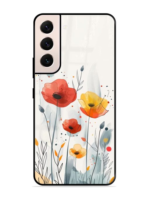 Poppy Fields Glossy Soft Edge Case for Samsung Galaxy S21 (5G) Chachhi