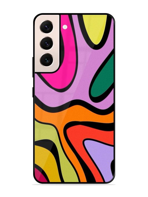 Groovy Swirls Glossy Soft Edge Case for Samsung Galaxy S21 (5G) Chachhi