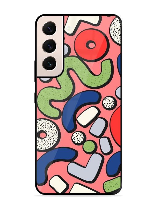 Groovy Geometric Shapes Glossy Soft Edge Case for Samsung Galaxy S21 (5G) Chachhi