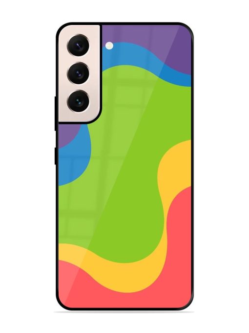 Wavy Rainbow Wonderland Glossy Soft Edge Case for Samsung Galaxy S21 (5G) Chachhi