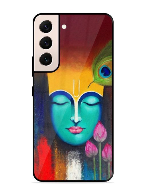 Divine Tranquility: The Face Of Krishna Glossy Soft Edge Case for Samsung Galaxy S21 (5G) Chachhi