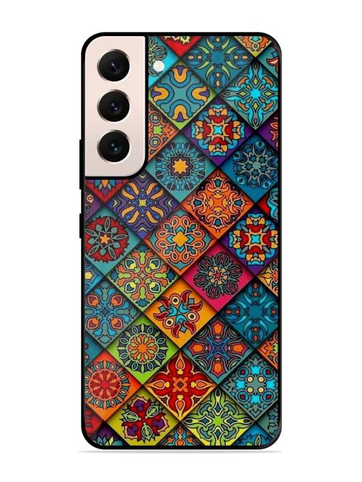 Patchwork Mandala Mosaic Glossy Soft Edge Case for Samsung Galaxy S21 (5G)