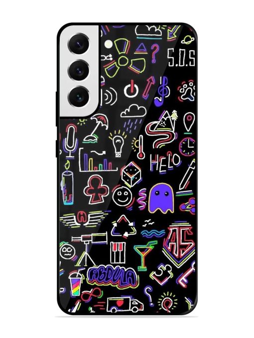 Neon Doodle Glossy Soft Edge Case for Samsung Galaxy S21 Fe (5G) Chachhi