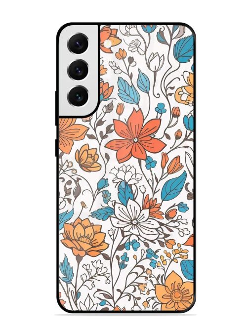 Floral Symphony Glossy Soft Edge Case for Samsung Galaxy S21 Fe (5G) Chachhi