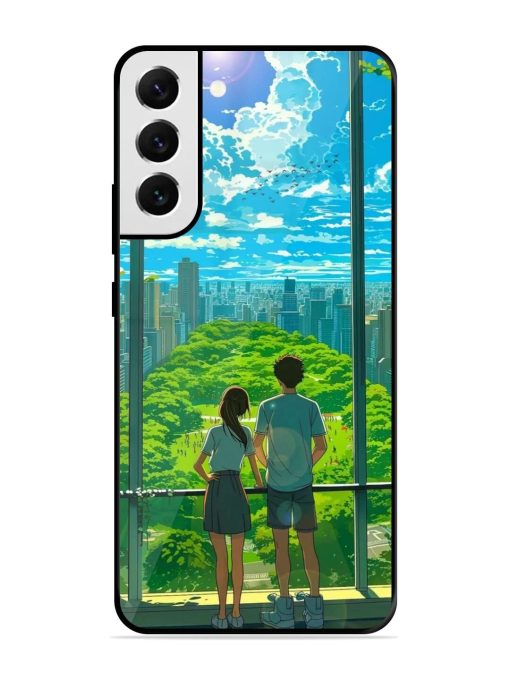 Cyberpunk Dreamscape Glossy Soft Edge Case for Samsung Galaxy S21 Fe (5G) Chachhi