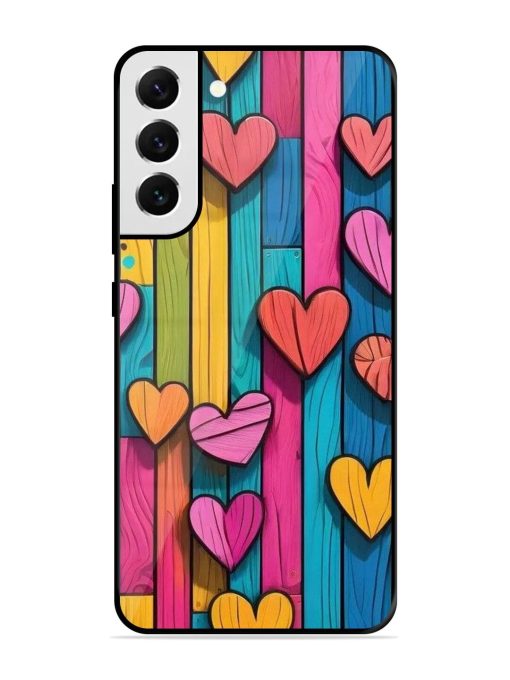 Rainbow Of Hearts Glossy Soft Edge Case for Samsung Galaxy S21 Fe (5G)