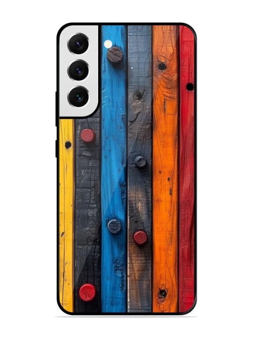 Rainbow Plank Glossy Soft Edge Case for Samsung Galaxy S21 Fe (5G) Chachhi