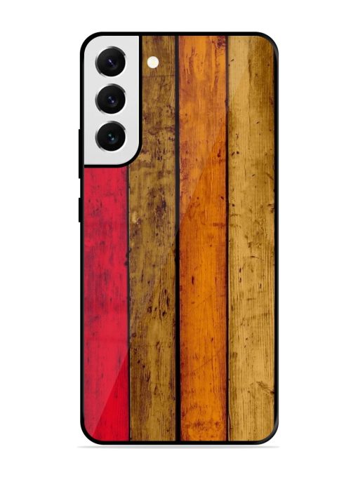 Colorful Woodgrain Glossy Soft Edge Case for Samsung Galaxy S21 Fe (5G) Chachhi