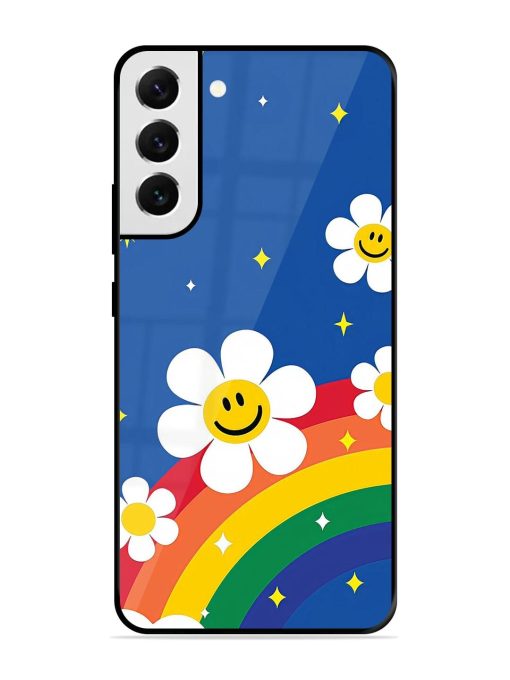 Happy Daisies And Rainbow Sky Glossy Soft Edge Case for Samsung Galaxy S21 Fe (5G) Chachhi