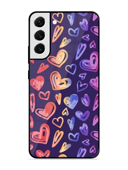 Rainbow Hearts Glossy Soft Edge Case for Samsung Galaxy S21 Fe (5G) Chachhi