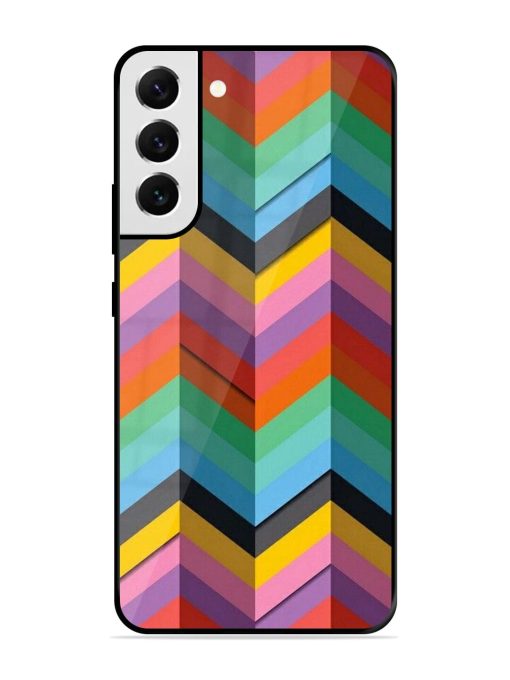 Colorful Zigzag Glossy Soft Edge Case for Samsung Galaxy S21 Fe (5G) Chachhi