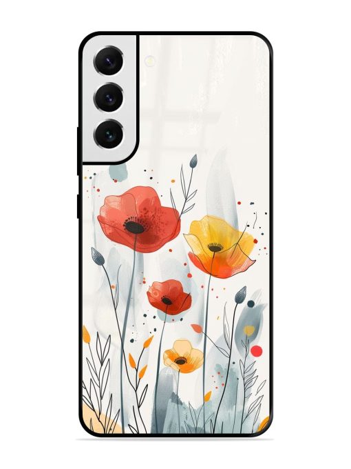 Poppy Fields Glossy Soft Edge Case for Samsung Galaxy S21 Fe (5G) Chachhi