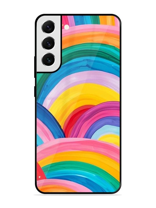 Rainbow Cascade Glossy Soft Edge Case for Samsung Galaxy S21 Fe (5G) Chachhi